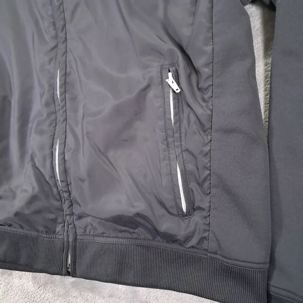 Eddie Bauer Lightweight Lined Jacket Men L Large Gray Full Zip